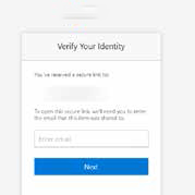 A picture of identity verification request form